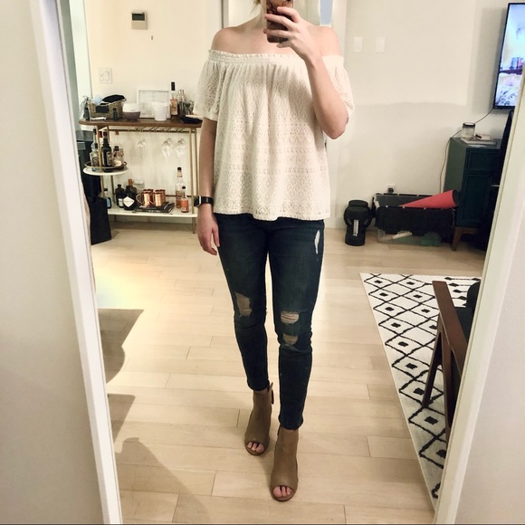 Akira Nude Open Toe Booties with Zippers - Picture 8 of 10